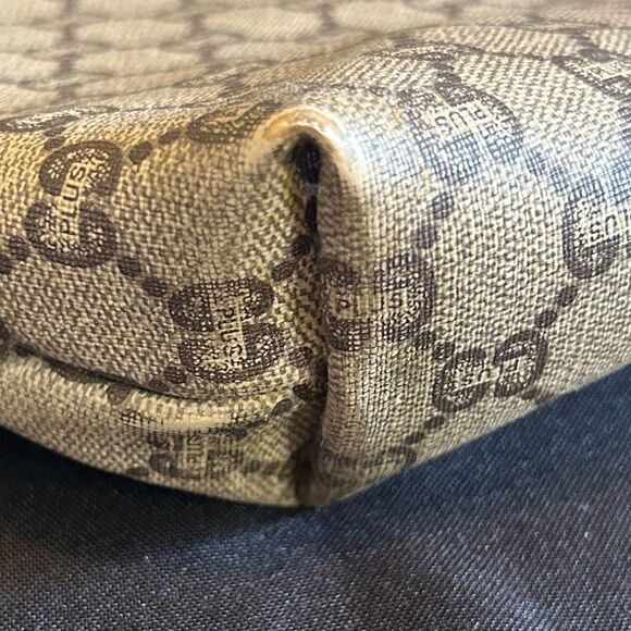 Gucci Plus Beige and Brown Tote Bag Good Vintage - Picture 6 of 13